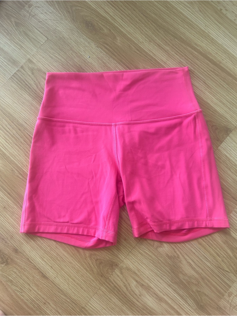 lululemon athletica Hot Pink High-Rise Bike Shorts